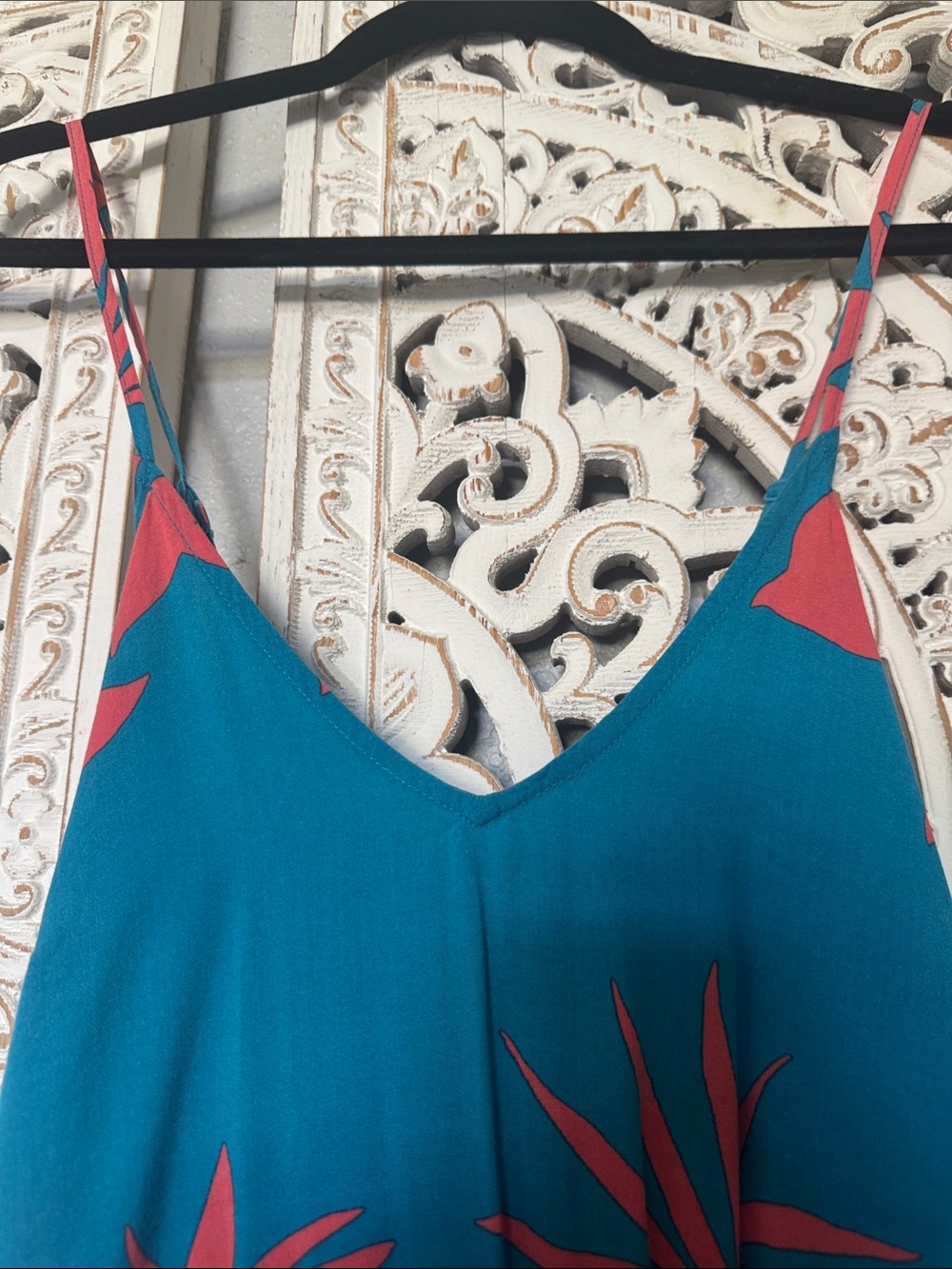 Old Navy Teal and Coral Striped Top - Picture 12 of 14